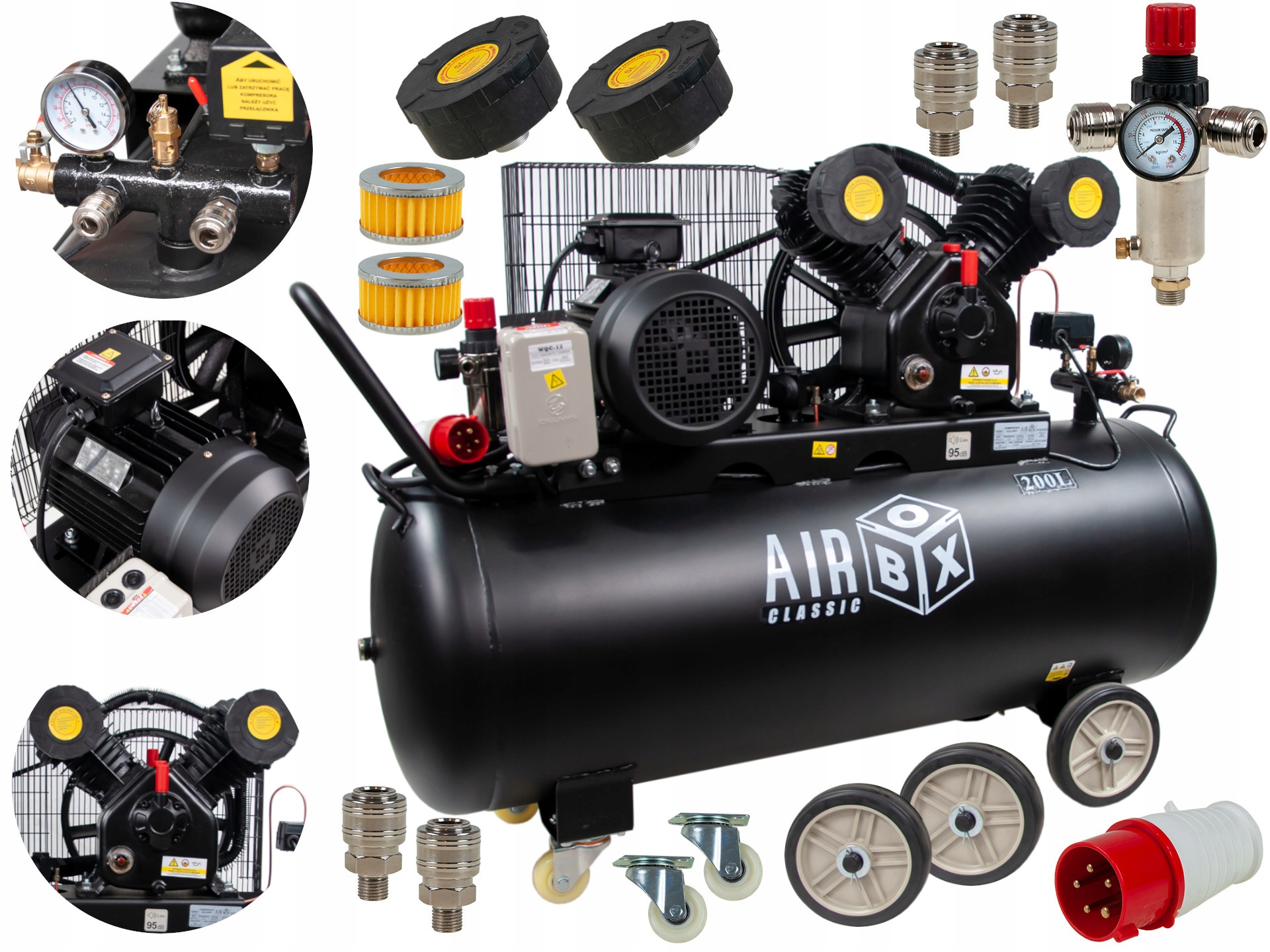 Airbox AB200B olejový kompresor 200 l 10 bar